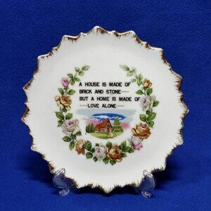 Bradley Exclusives A House Is Made Of Hanging Wall Plate MCM Granny Cottage Core